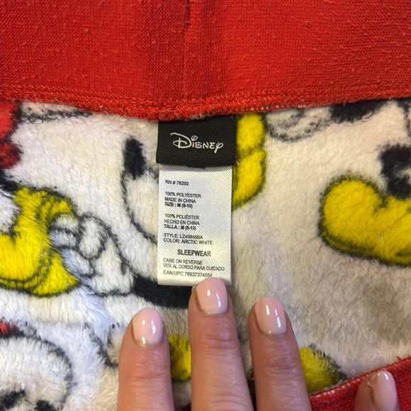 Disney Red and White Mickey Mouse Pajama Bottoms - Picture 3 of 6